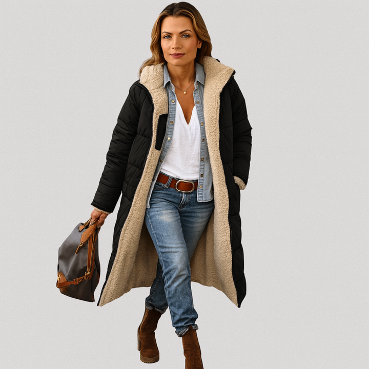 Maria- Reversable Quilted Coat