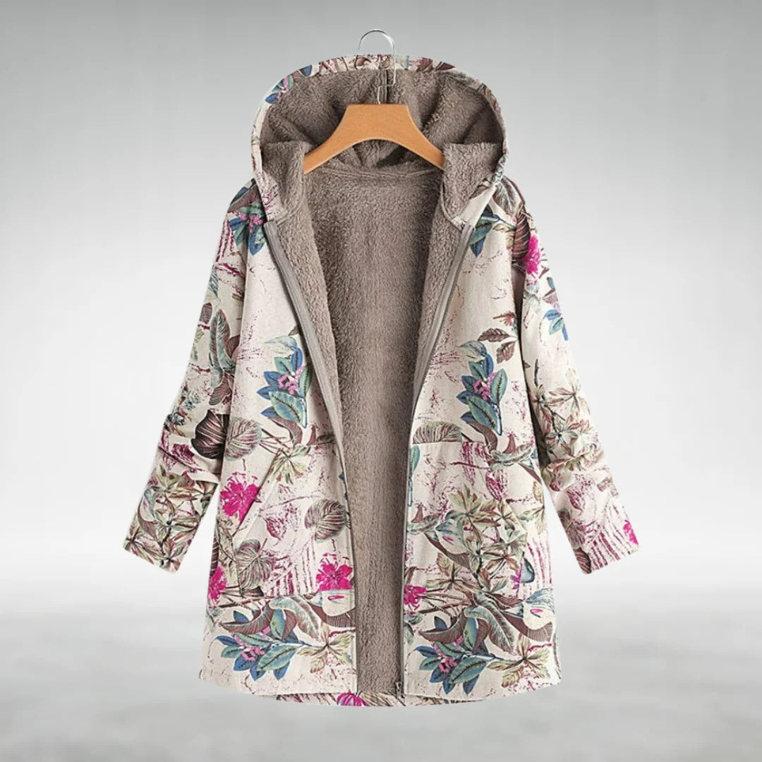 Mira™ - Stylish Floral Fleece Jacket